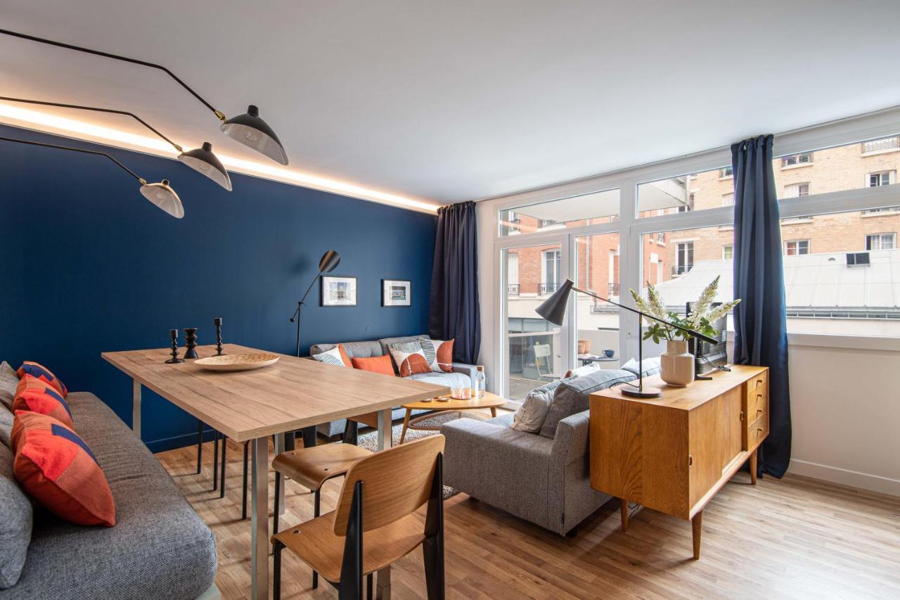 New - Appt Style Le Corbusier Avec Balcon - 8 Pers Apartment Paris Luaran gambar